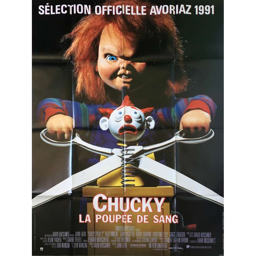 CHILD'S PLAY 2 Original Movie Poster - 47x63 in. - 1990 - John Lafia, Alex Vincent