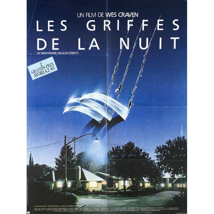 LES GRIFFES DE LA NUIT Affiche de film - 60x80 cm. - 1985 - Robert Englund, Wes Craven
