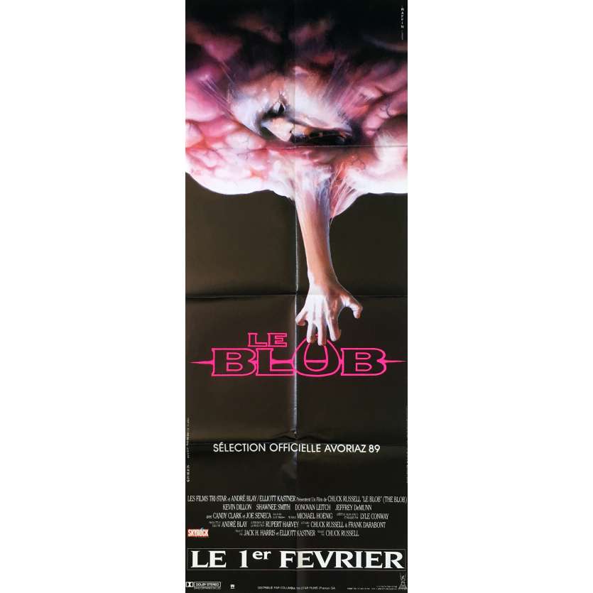 THE BLOB Original Movie Poster  - 23x63 in. - 1988 - Chuck Russel, Kevin Dillon