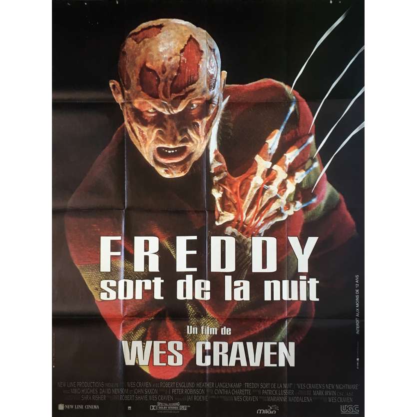 WES CRAVEN'S NEW NIGHTMARE Original Movie Poster  - 47x63 in. - 1994 - Wes Craven, Robert Englund