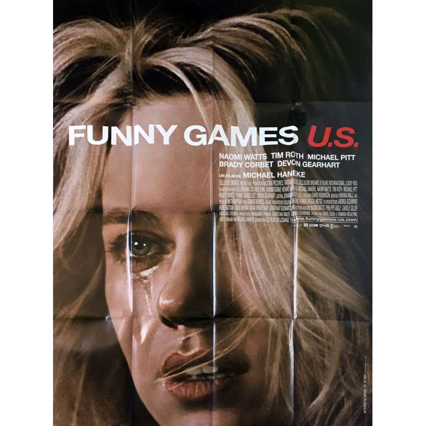 FUNNY GAMES U.S. Original Movie Poster - 47x63 in. - 2007 - Michael Haneke, Naomi Watts