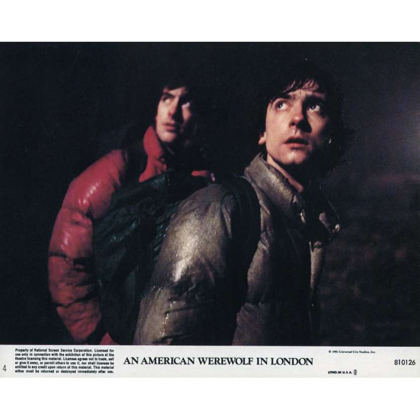 AN AMERICAN WEREWOLF IN LONDON Original Lobby Card N04 - 8x10 in. - 1981 - John Landis, David Naughton