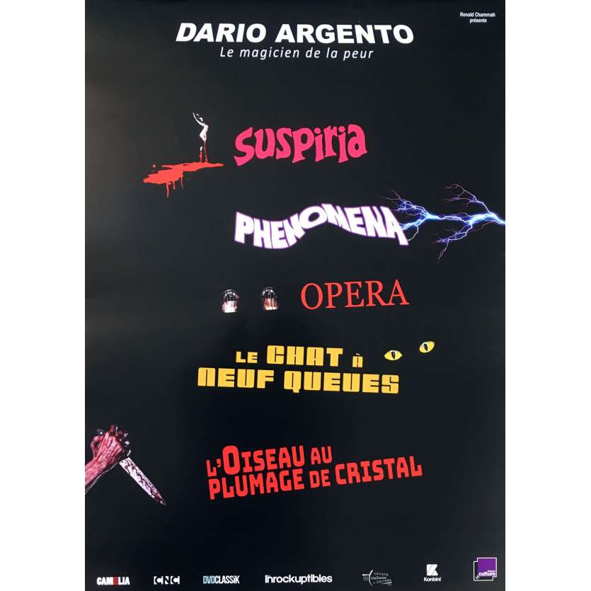 DARIO ARGENTO FESTIVAL Original Movie Poster  - 15x21 in. - 2018 - Dario Argento, Nadia Nicolodi