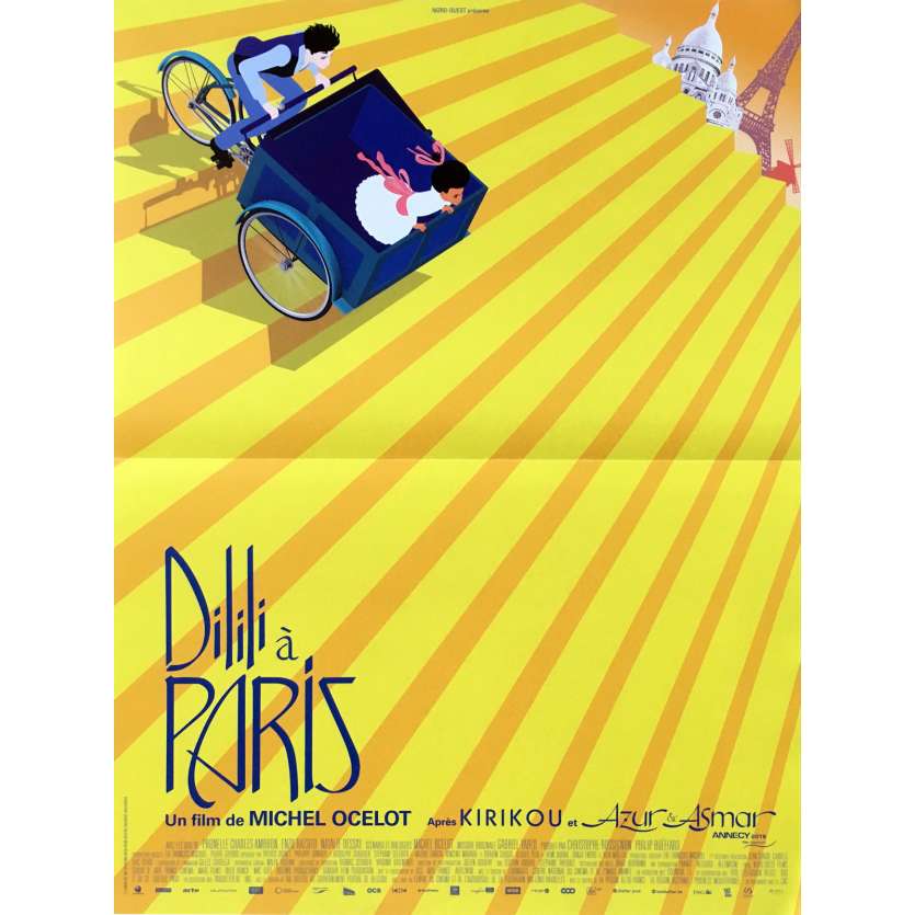 DILILI A PARIS Original Movie Poster - 15x21 in. - 2018 - Michel Ocelot, Michel Ocelot