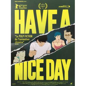 HAVE A NICE DAY Original Movie Poster - 15x21 in. - 2018 - Jian Liu, Changlong Zhu