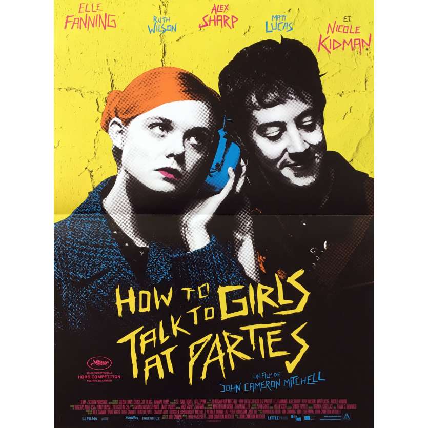 HOW TO TALK TO GIRLS Original Movie Poster - 15x21 in. - 2018 - John Cameron Mitchell, Elle Fanning