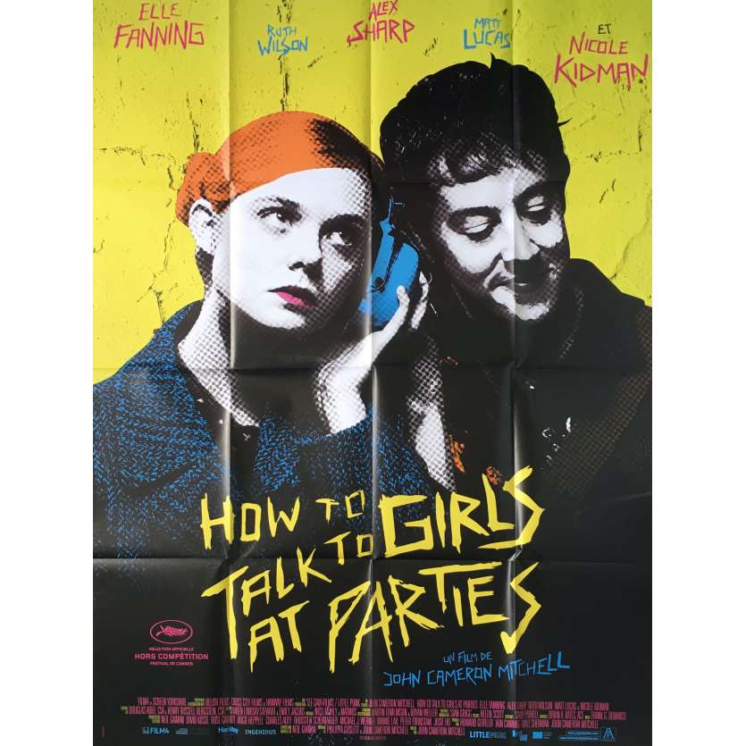 HOW TO TALK TO GIRLS Affiche de film - 120x160 cm. - 2018 - Elle Fanning, John Cameron Mitchell