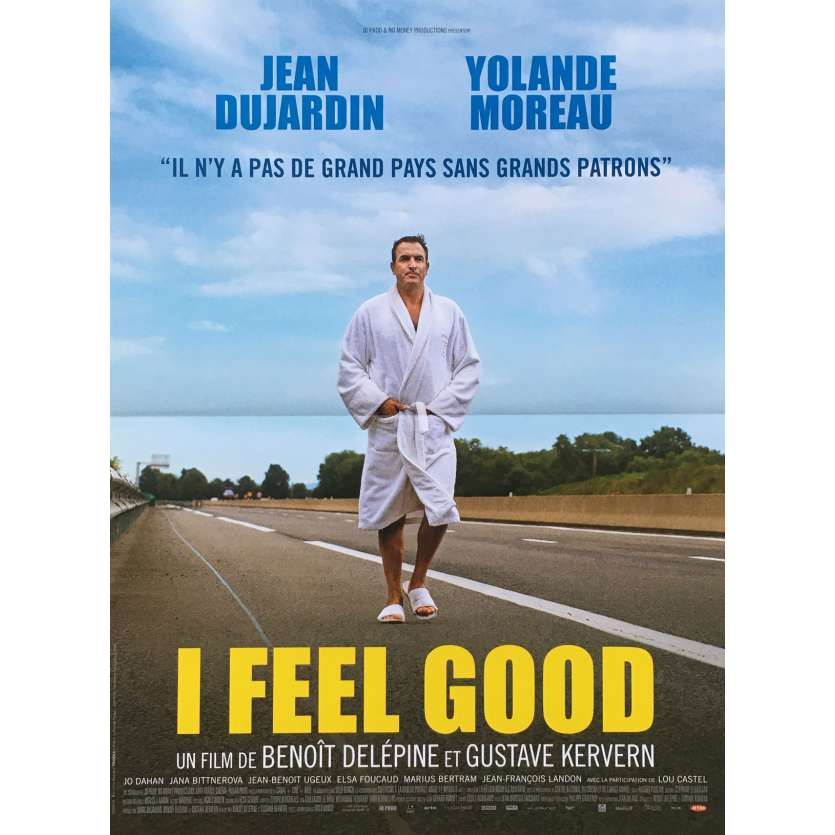 I FEEL GOOD Original Movie Poster - 15x21 in. - 2018 - Delépine & Kervern, Jean Dujardin
