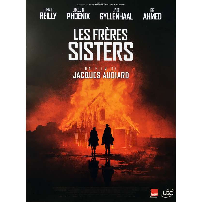 LES FRERES SISTERS Affiche de film - 40x60 cm. - 2018 - Joaquim Phoenix, Jacques Audiard