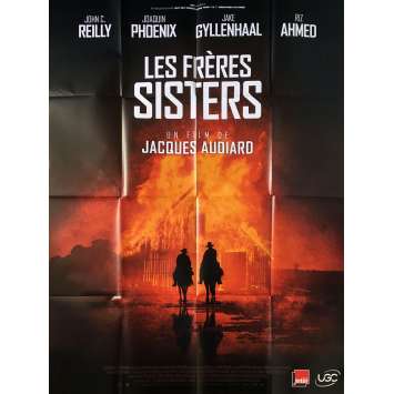 LES FRERES SISTERS Affiche de film - 120x160 cm. - 2018 - Joaquim Phoenix, Jacques Audiard