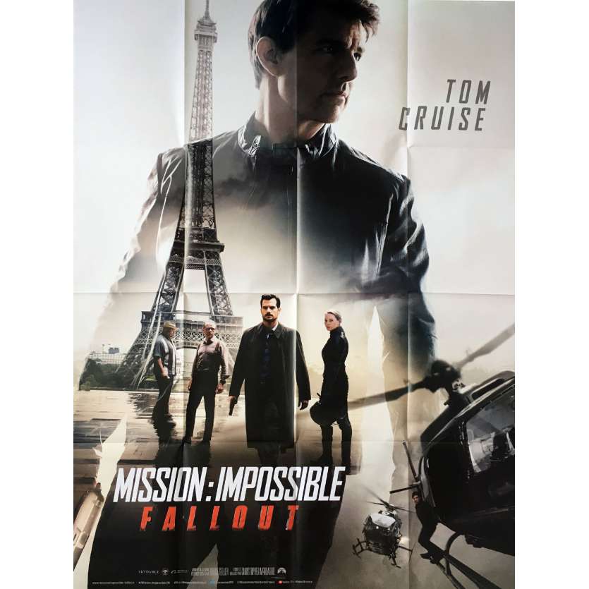 MISSION IMPOSSIBLE FALLOUT Affiche de film  - 120x160 cm. - 2018 - Tom Cruise, Christopher McQuarrie