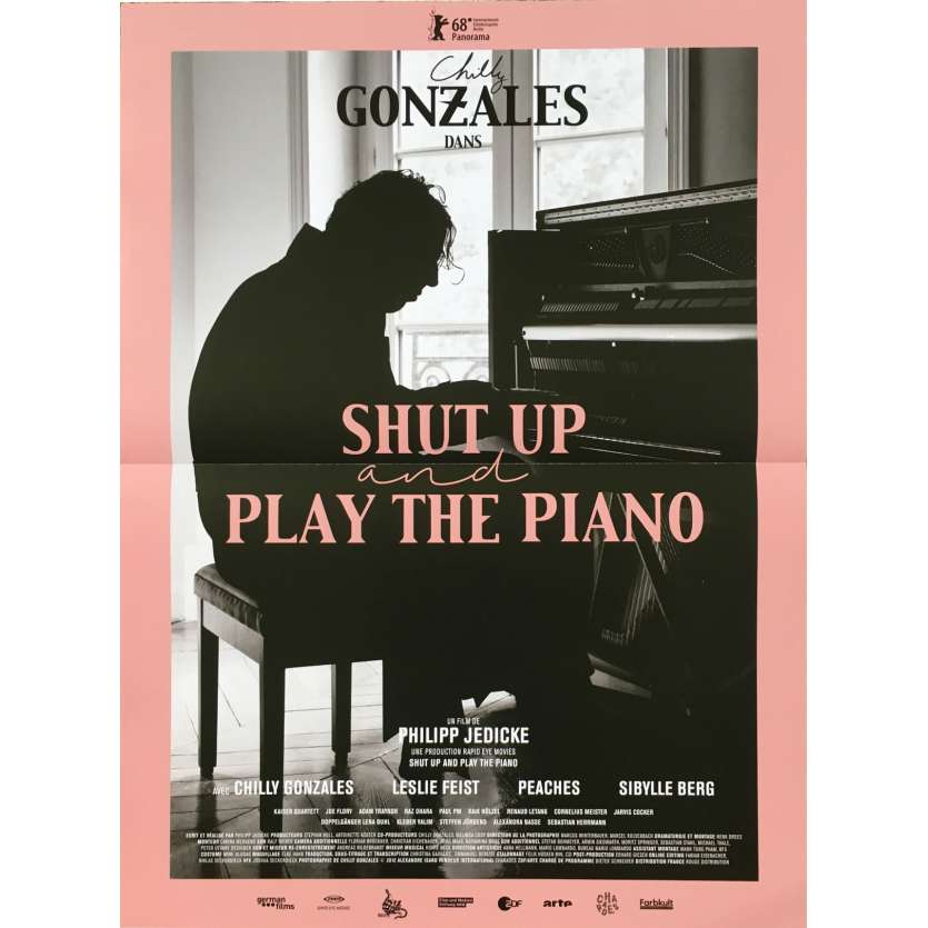 SHUT UP AND PLAY THE PIANO Original Movie Poster - 15x21 in. - 2018 - Philipp Jedicke, Gonzales, Peaches