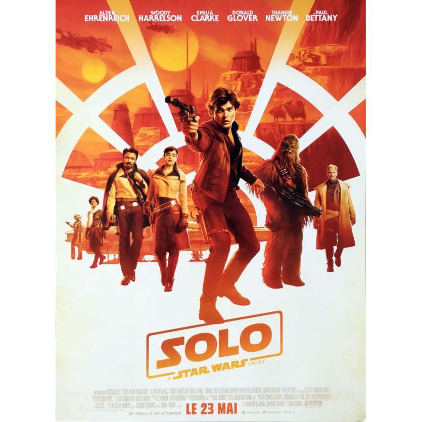 STAR WARS - SOLO Affiche de film - 40x60 cm. - 2018 - Woody Harrelson, Ron Howard