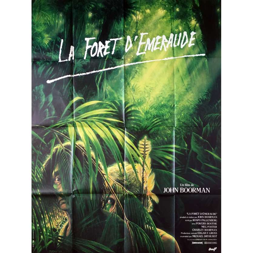 LA FORET D'EMERAUDE Affiche de film  - 120x160 cm. - 1985 - Powers Boothe, John Boorman