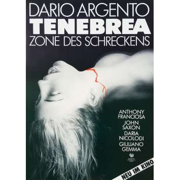 TENEBRE Original Movie Poster - 15x21 in. - 1982 - Dario Argento, John Saxon