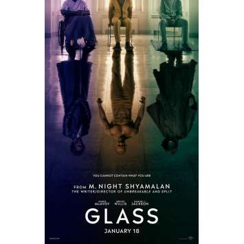 GLASS Affiche de film Prev. - 69x102 cm. - 2019 - Bruce Willis, M. Night Shyamalan GLASS Affiche de film Prev. - 69x102 cm. - 2019 - Bruce Willis, M. Night Shyamalan