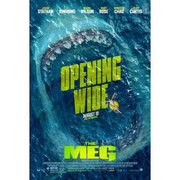 THE MEG Original Movie Poster Adv. DS - 27x40 in. - 2018 - Jon Turteltaub, Jason Statham