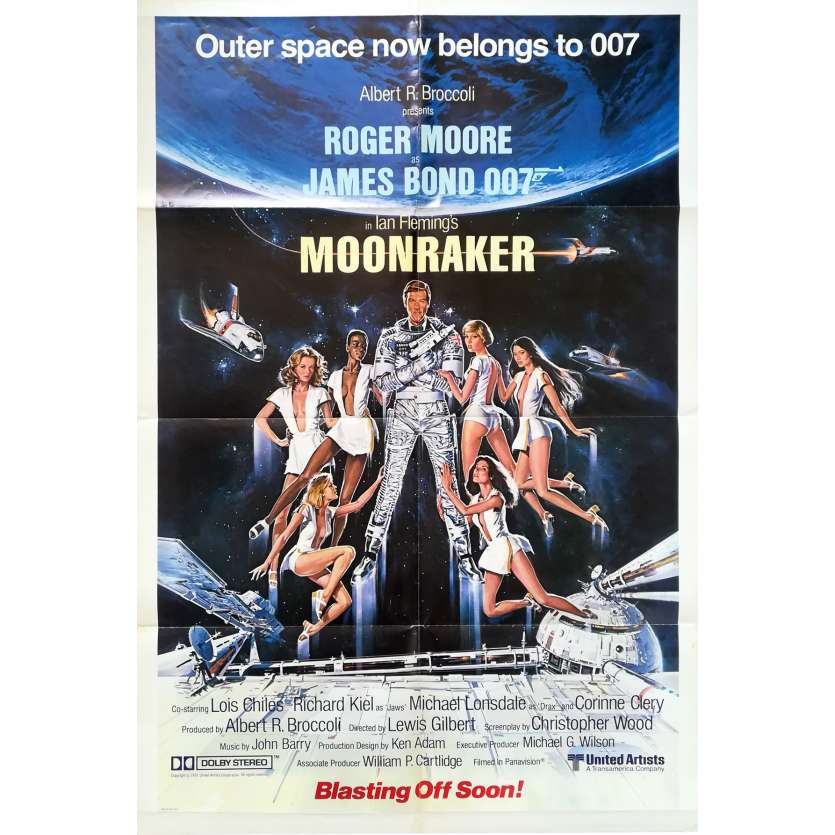 MOONRAKER Affiche de film Prev. - 69x102 cm. - 1979 - Roger Moore, James Bond