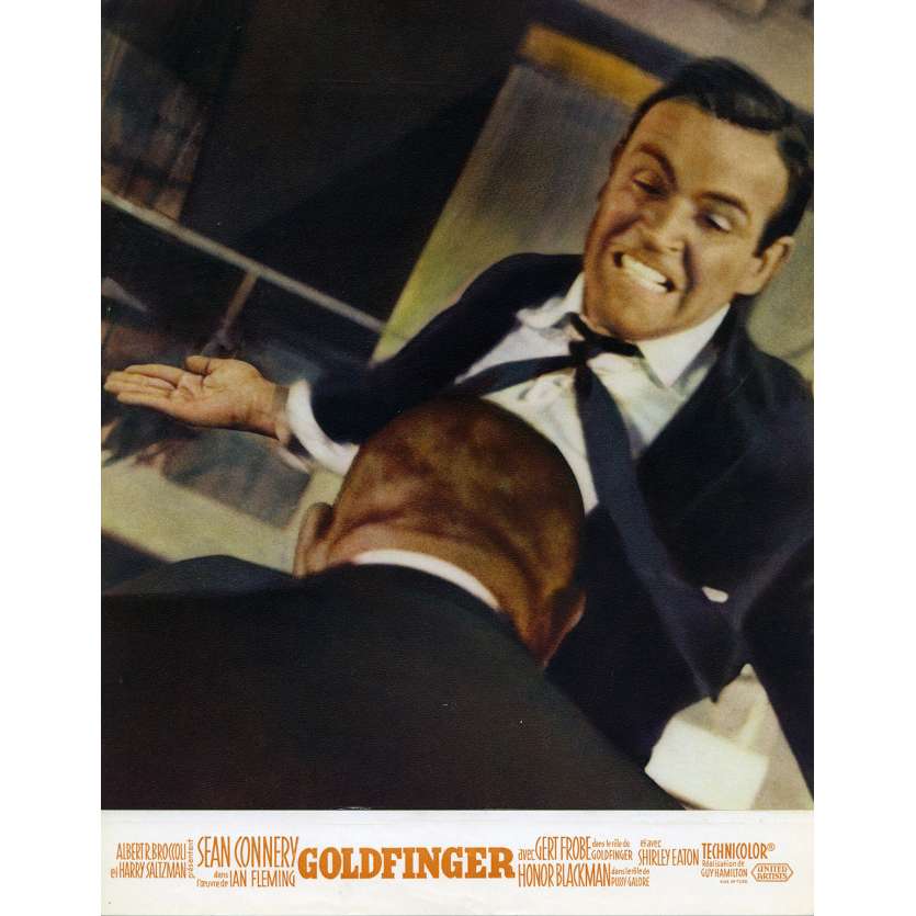 GOLDFINGER Original Lobby Card N07 - 9x12 in. - 1964 - Guy Hamilton, Sean Connery