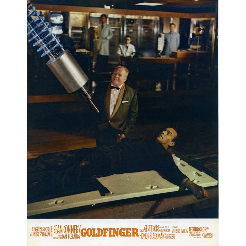 GOLDFINGER Original Lobby Card N02 - 9x12 in. - 1964 - Guy Hamilton, Sean Connery