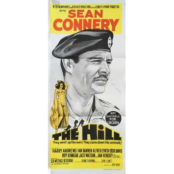LA COLLINE DES HOMMES PERDUS Affiche de film - 33x78 cm. - 1965 - Sean Connery, Sidney Lumet LA COLLINE DES HOMMES PERDUS Affiche de film - 33x78 cm. - 1965 - Sean Connery, Sidney Lumet