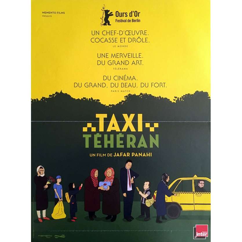 TAXI TEHERAN French Movie Poster 15x21 - 2015 - Jafar Panahi,