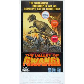 LA VALLEE DE GWANGI Affiche de film - 104x206 cm. - 1969 - James Franciscus, Ray Harryhausen LA VALLEE DE GWANGI Affiche de film - 104x206 cm. - 1969 - James Franciscus, Ray Harryhausen