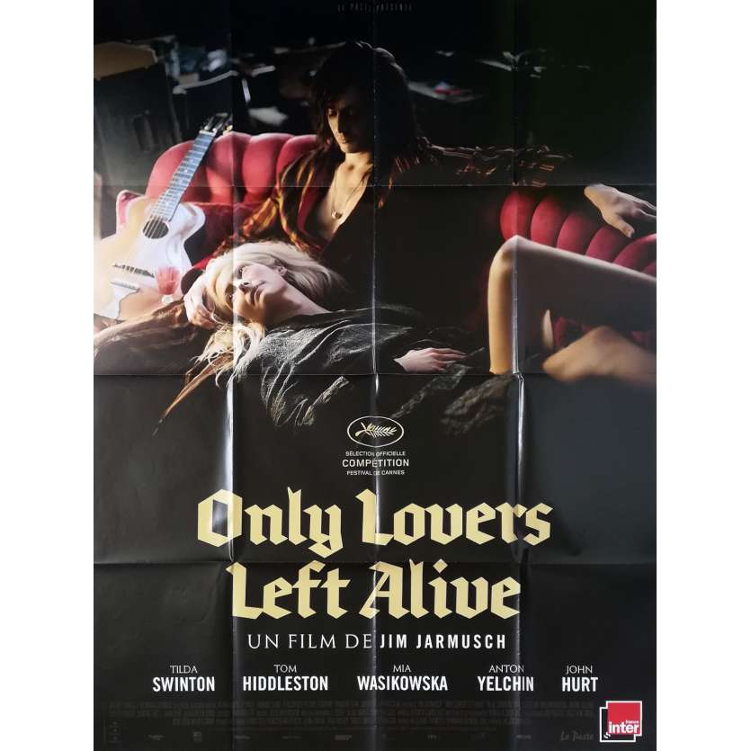 ONLY LOVERS LEFT ALIVE Affiche de film  - 120x160 cm. - 2013 - Tilda Swinton, Jim Jarmush
