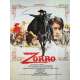 ZORRO Original Movie Poster - 47x63 in. - 1975 - Duccio Tessari, Alain Delon