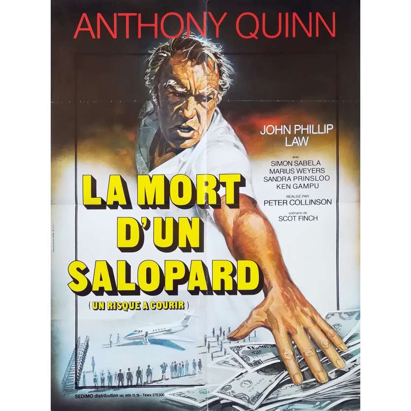 UN RISQUE A COURIR Affiche de film - 60x80 cm. - 1977 - Anthony Quinn, Peter Collinson