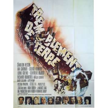 TREMBLEMENT DE TERRE Affiche de film - 120x160 cm. - 1974 - Charlton Heston, Mark Robson