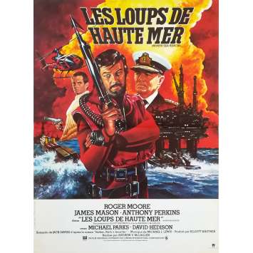 LES LOUPS DE HAUTE MER Affiche de film - 40x60 cm. - 1980 - Roger Moore, Andrew V. McLaglen