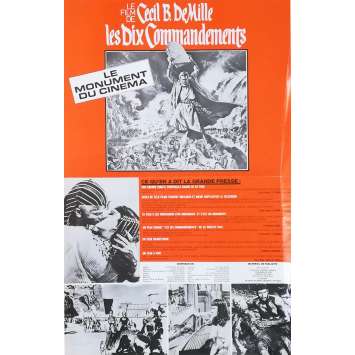 LES DIX COMMANDEMENTS Synopsis - 21x30 cm. - R1970 - Charlton Heston, Cecil B. DeMille LES DIX COMMANDEMENTS Synopsis - 21x30 cm. - R1970 - Charlton Heston, Cecil B. DeMille
