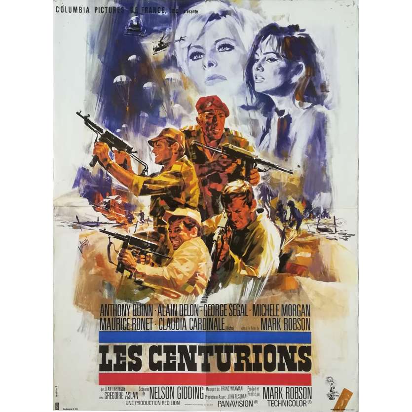 LES CENTURIONS Affiche de film Mod. B - 60x80 cm. - 1966 - Anthony Quinn, Alain Delon, Mark Robson