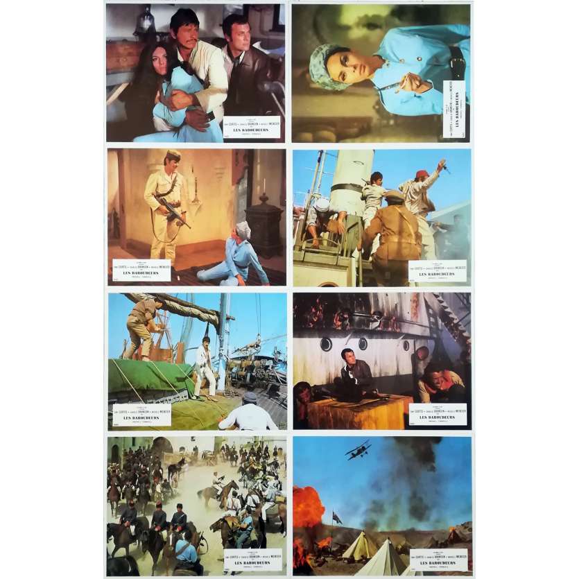 LES BAROUDEURS Photos de film x8 - Jeu A - 21x30 cm. - 1970 - Tony Curtis, Charles Bronson, Peter Collinson