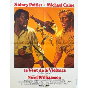 LE VENT DE LA VIOLENCE Affiche de film - 60x80 cm. - 1975 - Michael Caine, Ralph Nelson