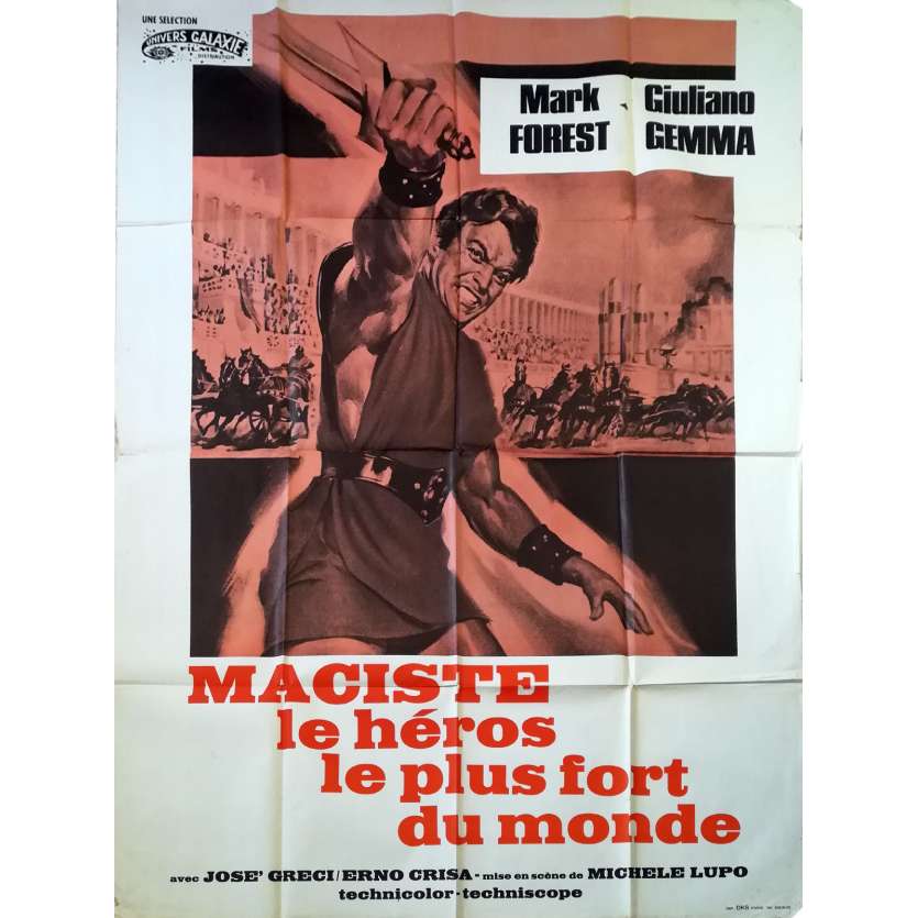 GOLIATH AND THE SINS OF BABYLON Original Movie Poster - 47x63 in. - 1963 - Michele Lupo, Mark Forest