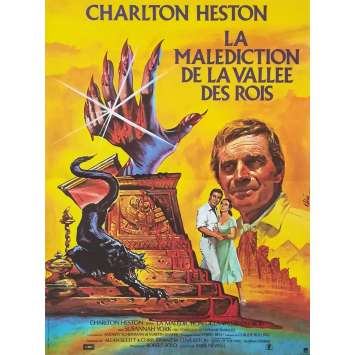 LA MALEDICTION DE LA VALLEE DES ROIS Affiche de film - 40x60 cm. - 1980 - Charlton Heston, Mike Newell