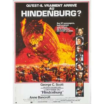 L'ODYSSEE DU HINDENBURG Affiche de film - 40x60 cm. - 1975 - George C. Scott, Robert Wise