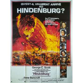 THE HINDENBURG Original Movie Poster - 47x63 in. - 1975 - Robert Wise, George C. Scott