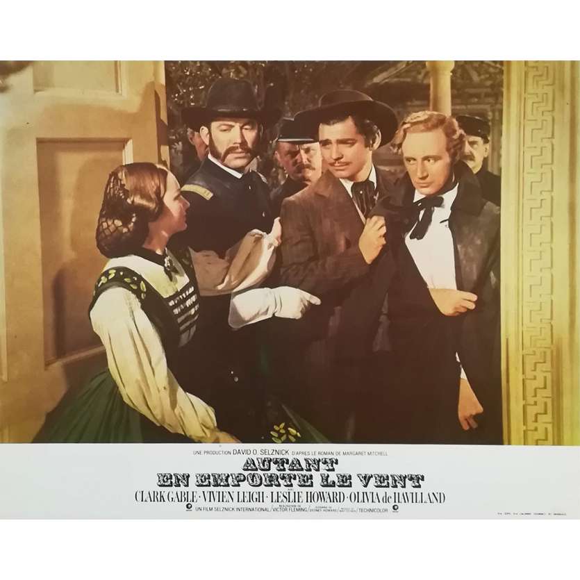 GONE WITH THE WIND Original Lobby Card N04 - 10x12 in. - R1970 - Victor Flemming, Clark Gable