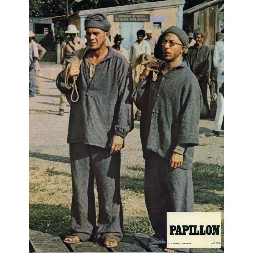PAPILLON Photo de film N01 - 24x30 cm. - R1970 - Steve McQueen, Franklin J. Schaffner