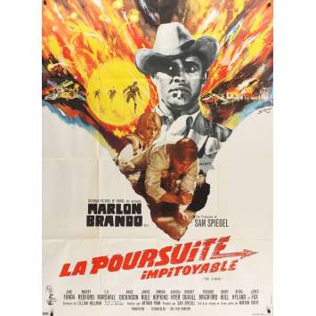 CHASE French Movie Poster '66 Marlon Brando, Jane Fonda, Robert Redford