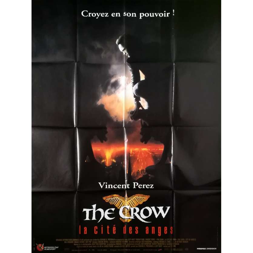 THE CROW 2 Original Movie Poster  - 47x63 in. - 1996 - Tim Pope, Vincent Perez
