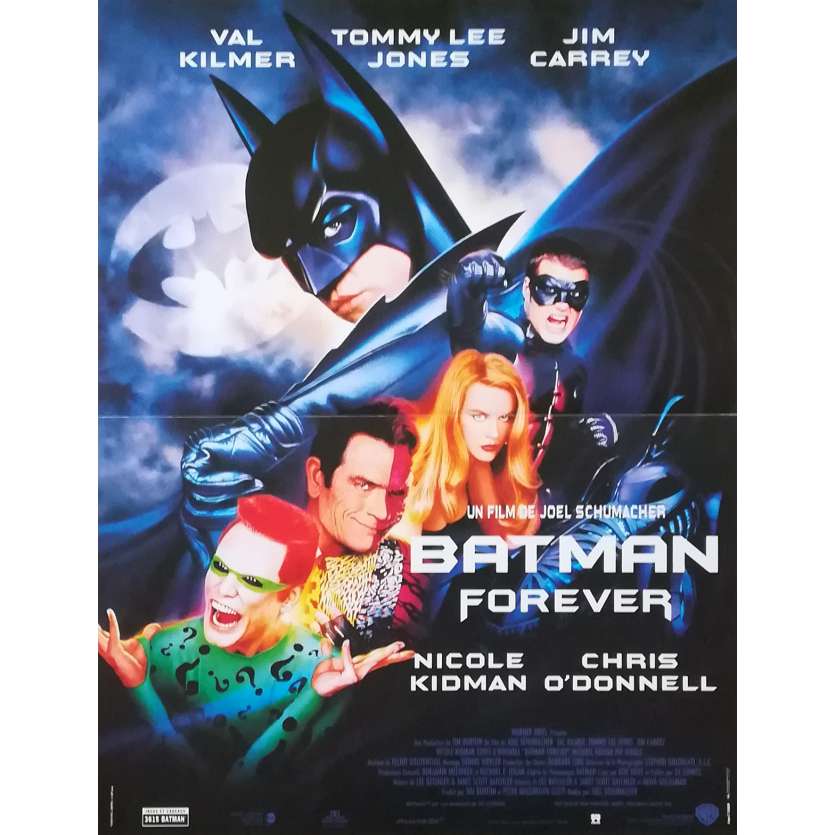 BATMAN FOREVER Affiche de film  - 40x60 cm. - 1995 - Val Kilmer, Joel Schumacher