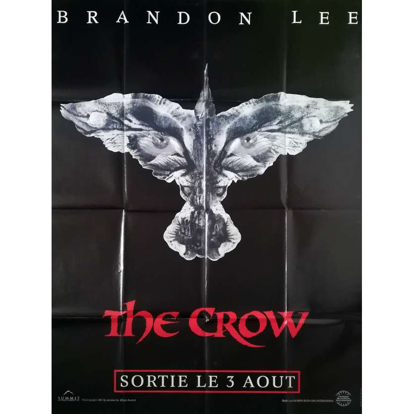 THE CROW Original Movie Poster Advance - 47x63 in. - 1994 - Alex Proyas, Brandon Lee