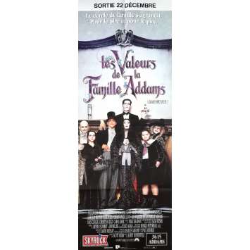 ADDAMS FAMILY VALUES Original Movie Poster - 23x63 in. - 1991 - Barry Sonnefeld, Christina Ricci