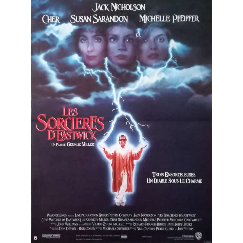 LES SORCIERES D'EASTWICK Affiche de film - 40x60 cm. - 1987 - Jack Nicholson, George Miller