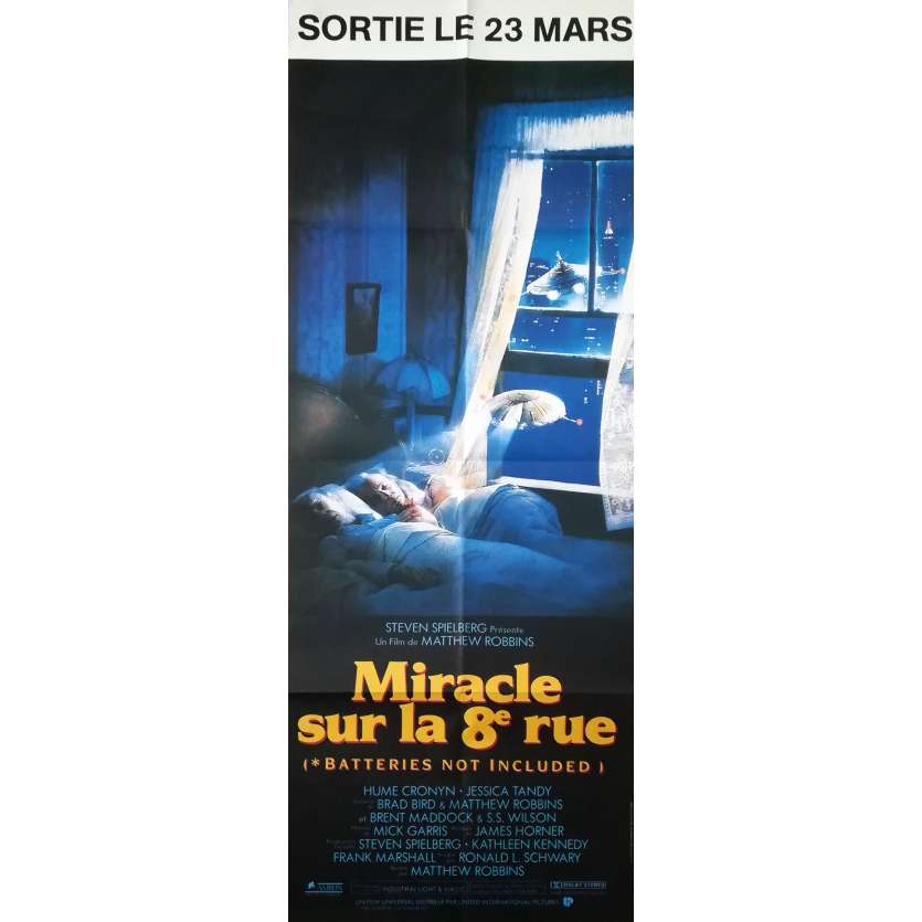 MIRACLE SUR LA 8ÈME RUE Affiche de film  - 60x160 cm. - 1987 - Hume Cronyn, Matthew Robbins
