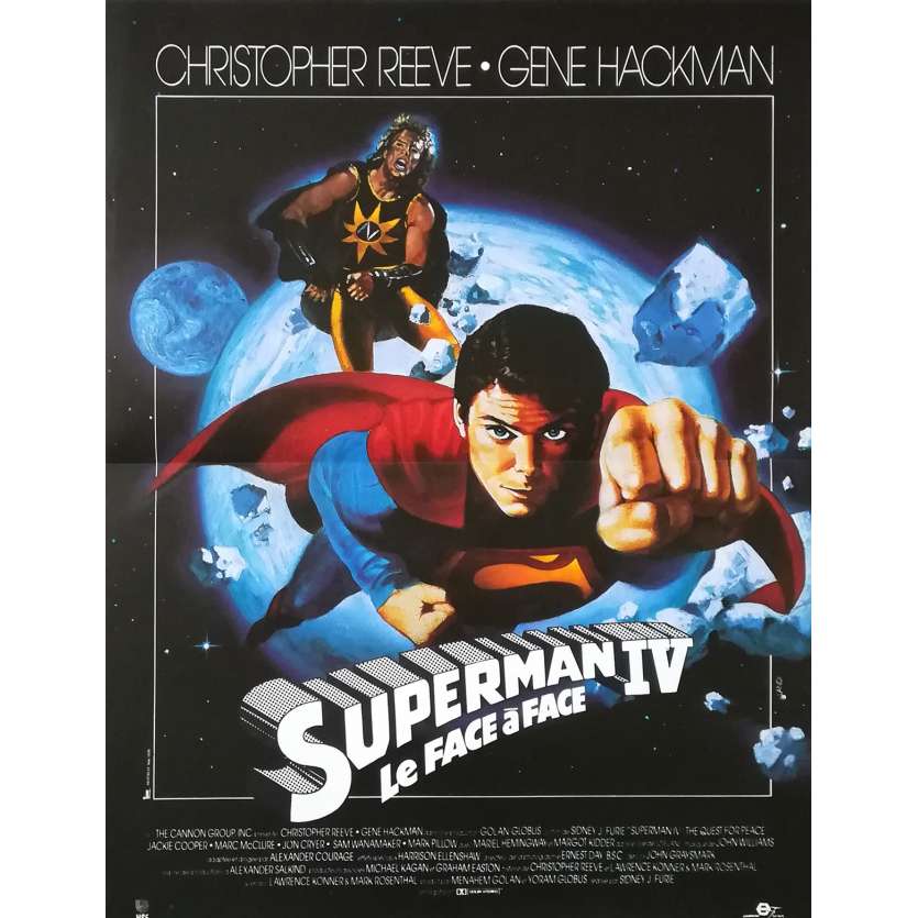 SUPERMAN IV Affiche de film - 40x60 cm. - 1987 - Christopher Reeve, Sidney J. Furie